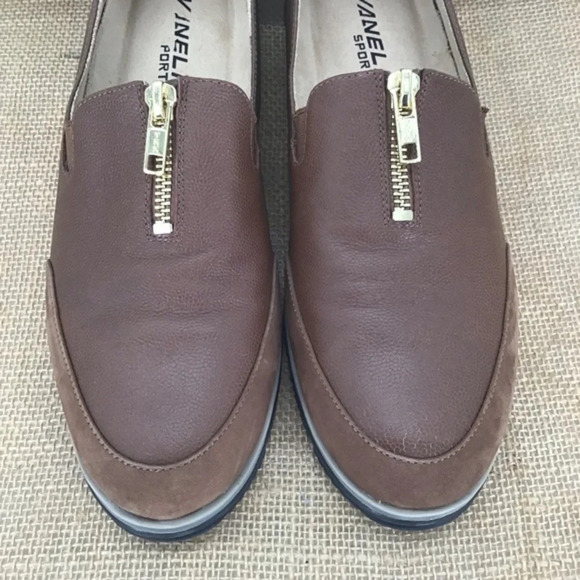 Vaneli Women’s Sport Quaver Brown Leather Slip-On Wesley Loafer Size 8N - Picture 5 of 11